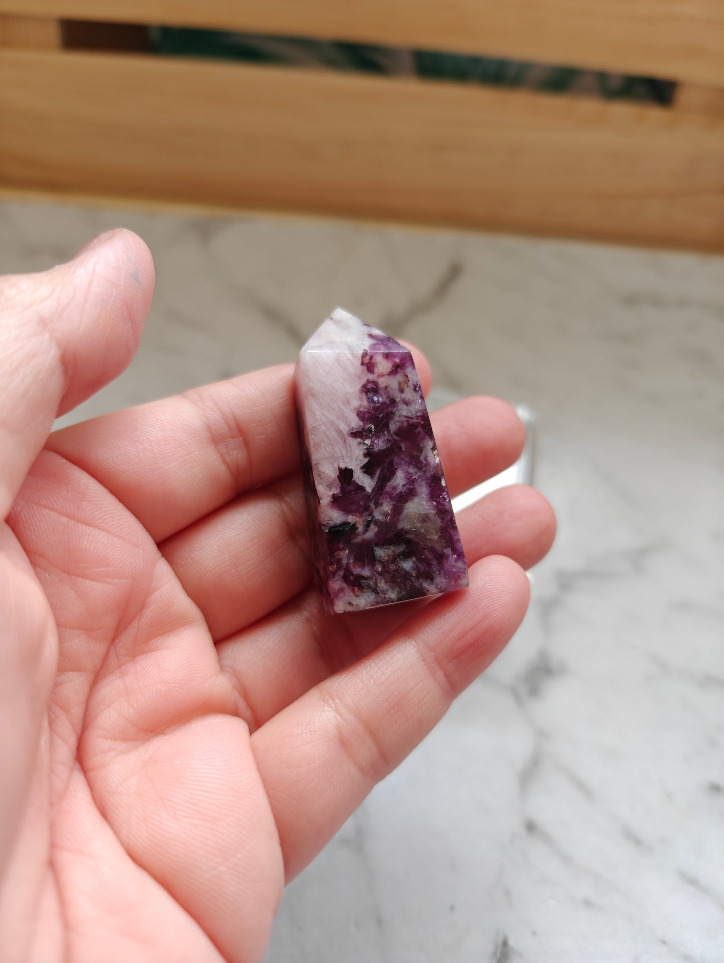 Purple Mica Crystal Point