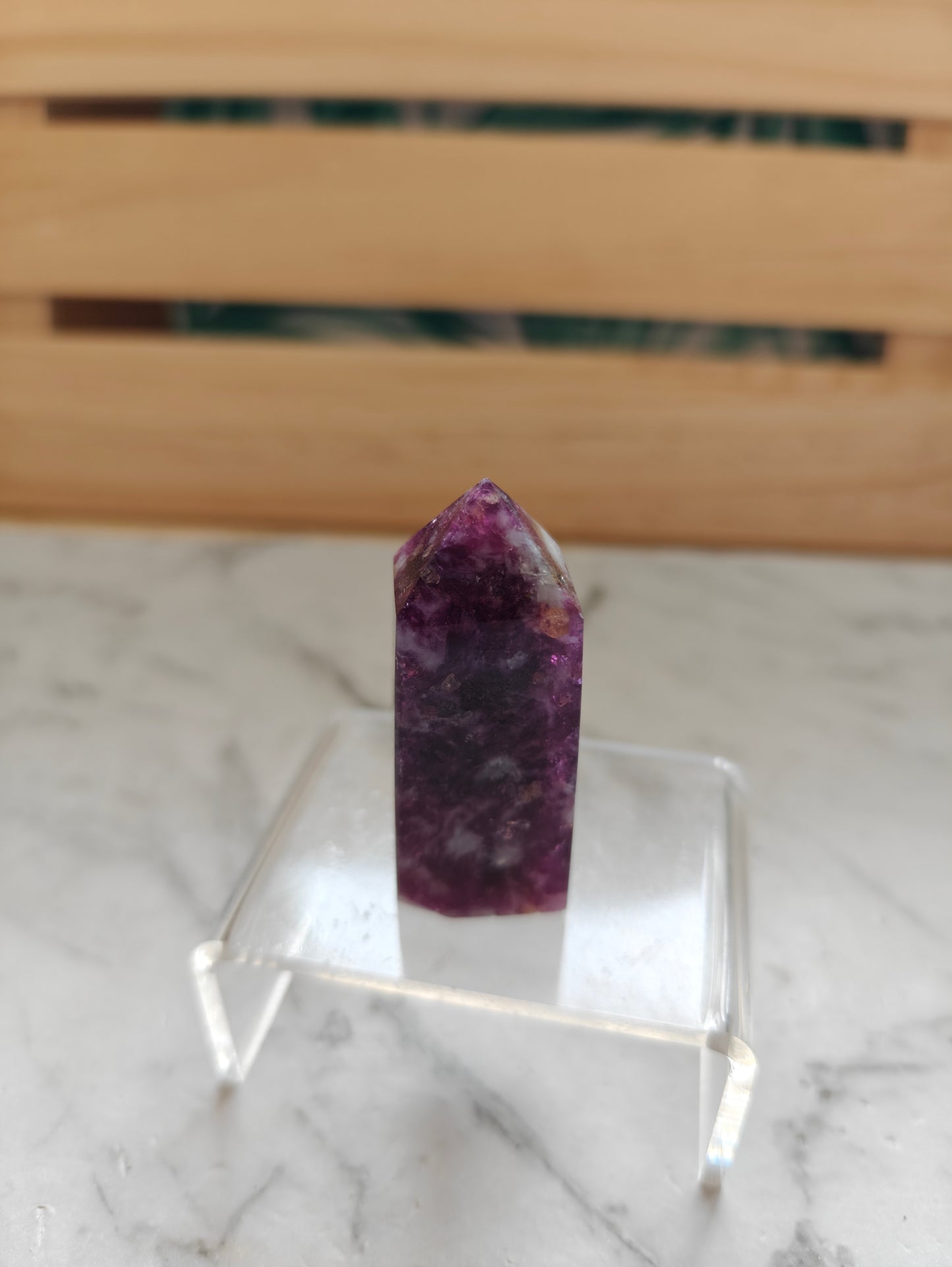 Purple Mica Crystal Point