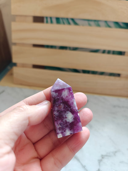 Purple Mica Crystal Point