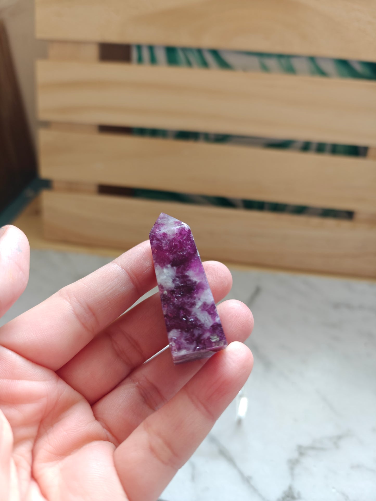 Purple Mica Crystal Point