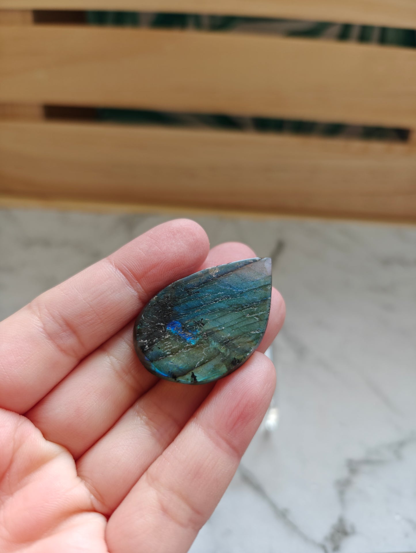 Labradorite Teardrop Cabochon