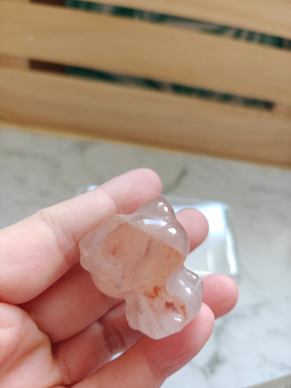 Crystal Carving- Hello Kitty Fire Quartz