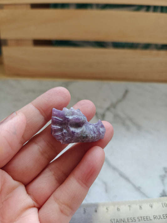 Crystal Mini-Carving Dragon Head