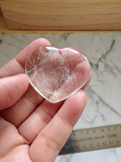 Crystal Mini-heart Carving