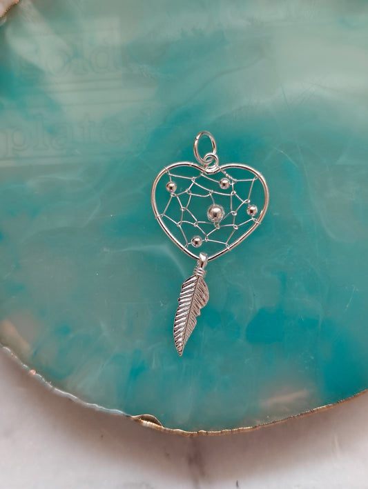 Pendant-Sterling Silver 925 Dream Catcher