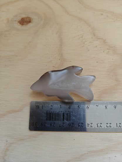 Agate Dolphin Crystal Carving