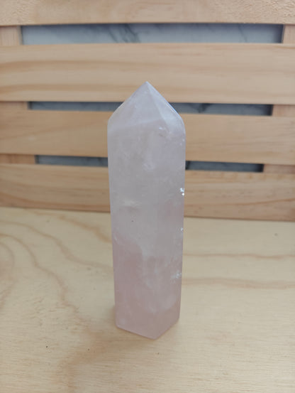 Rose Quartz Crystal Tower