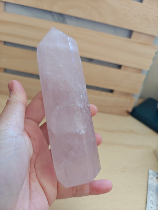 Rose Quartz Crystal Tower