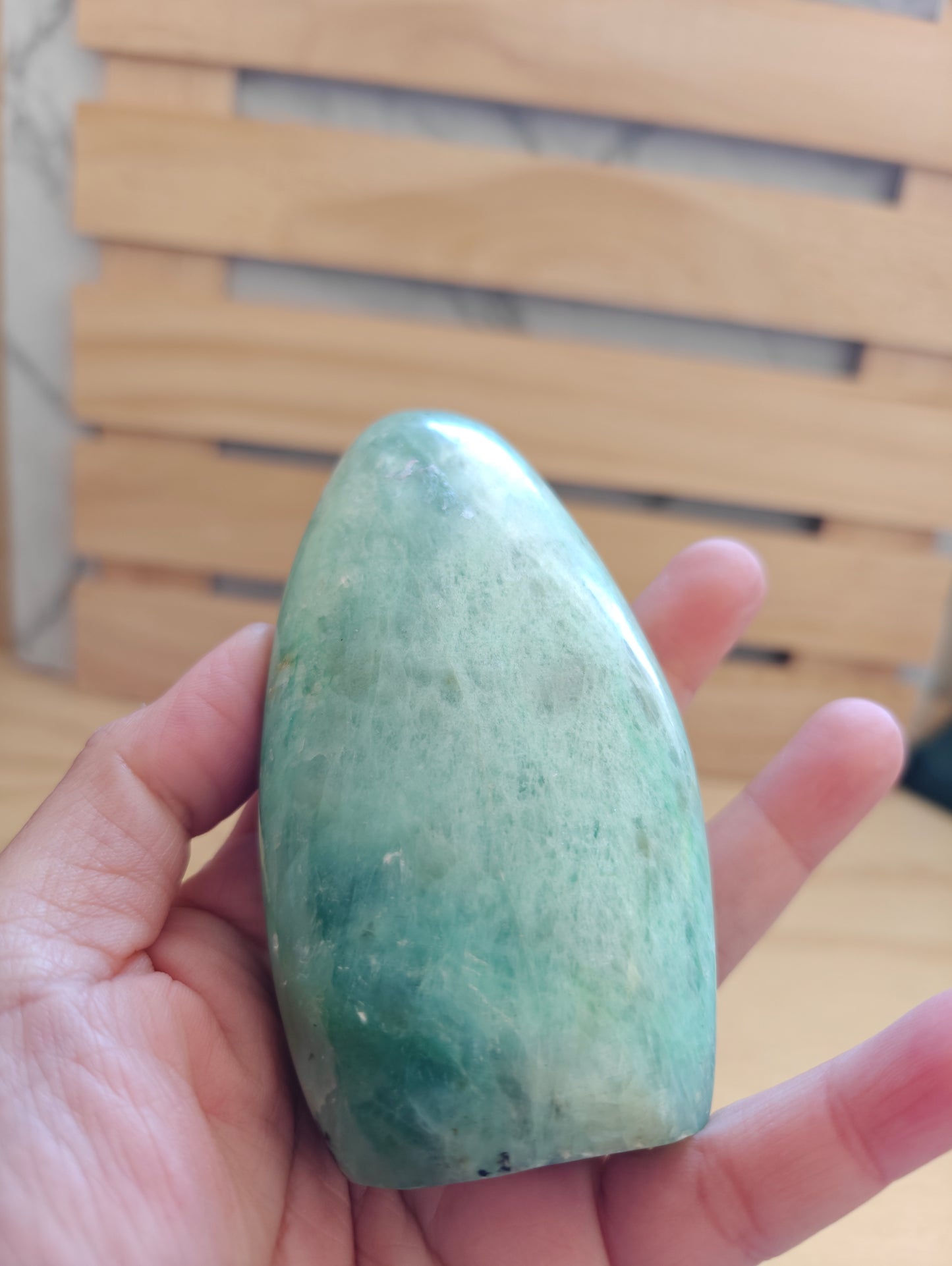 Green Moonstone Crystal Freeform