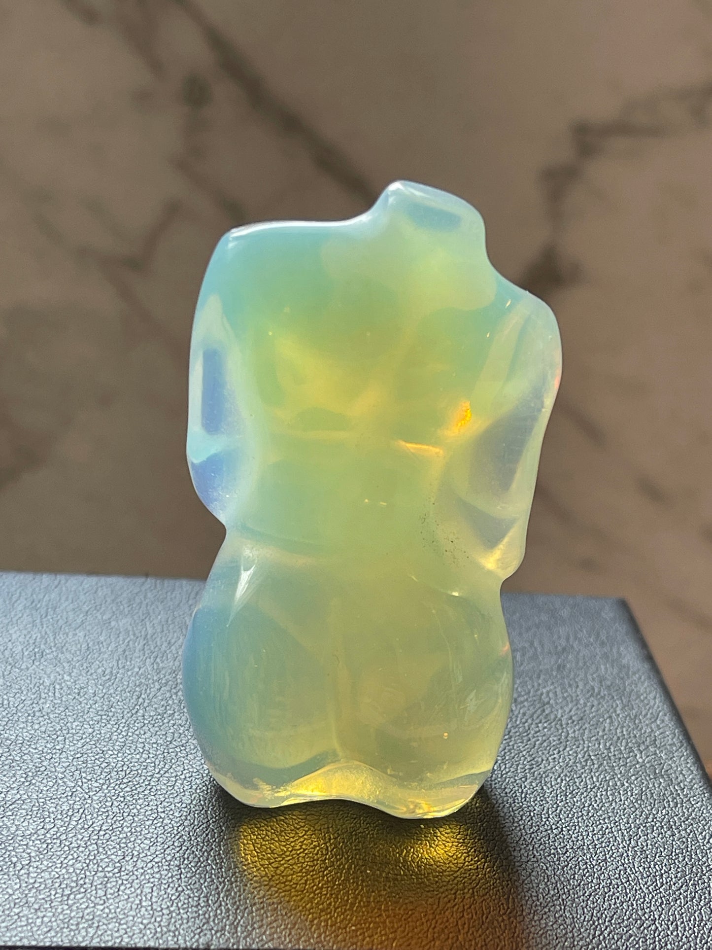 Opalite Pregnant Lady Torso Carving