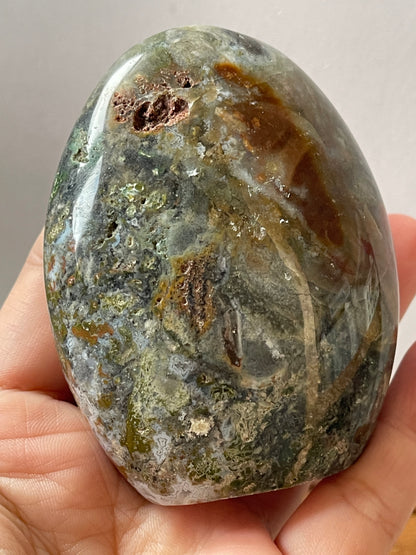 Moss Agate Crystal Freeform