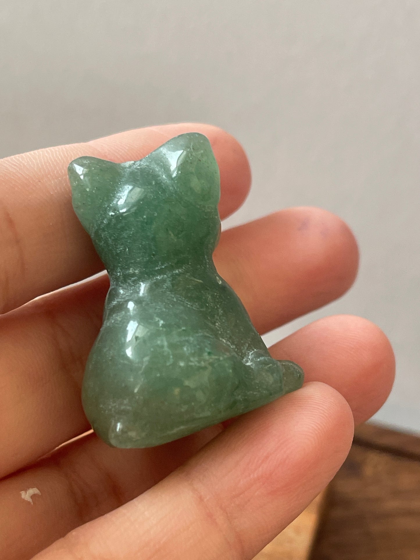 Crystal Carvings-Green Aventurine Dog