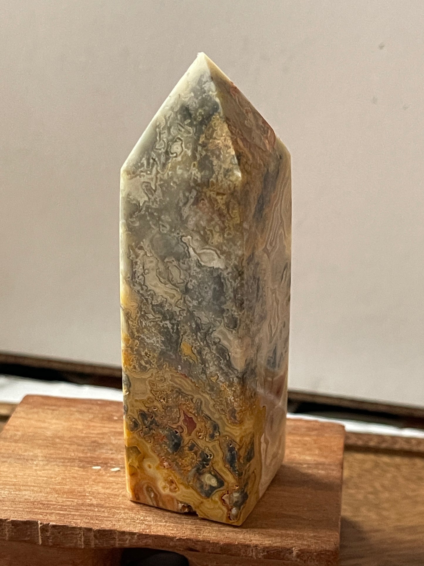 Lace Agate Crystal Point