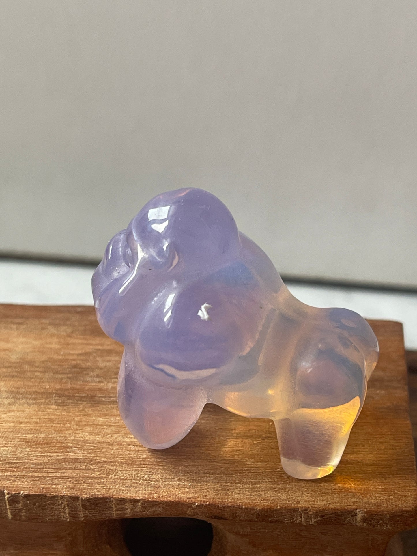 Opalite Mini-Gorilla Carving