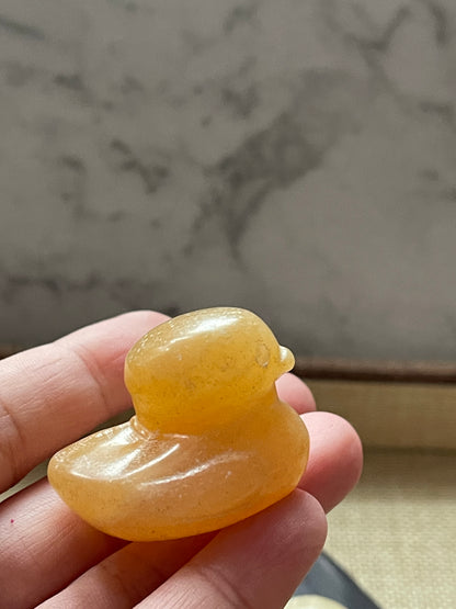 Crystals Carving- Calcite Duck Carving