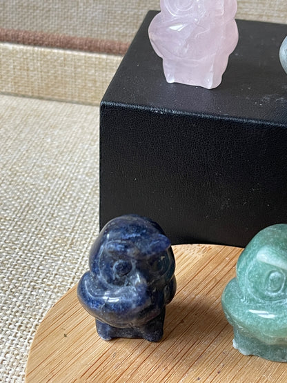 Crystals Carvings-Owl