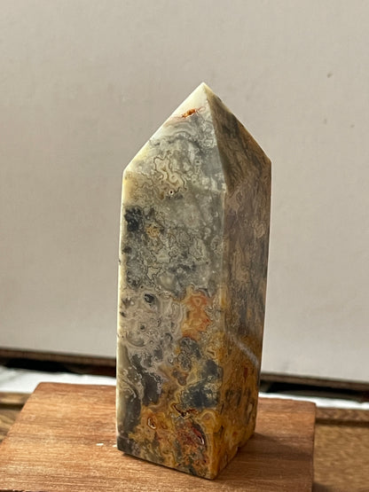 Lace Agate Crystal Point