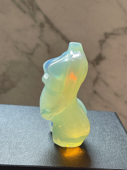 Opalite Pregnant Lady Torso Carving