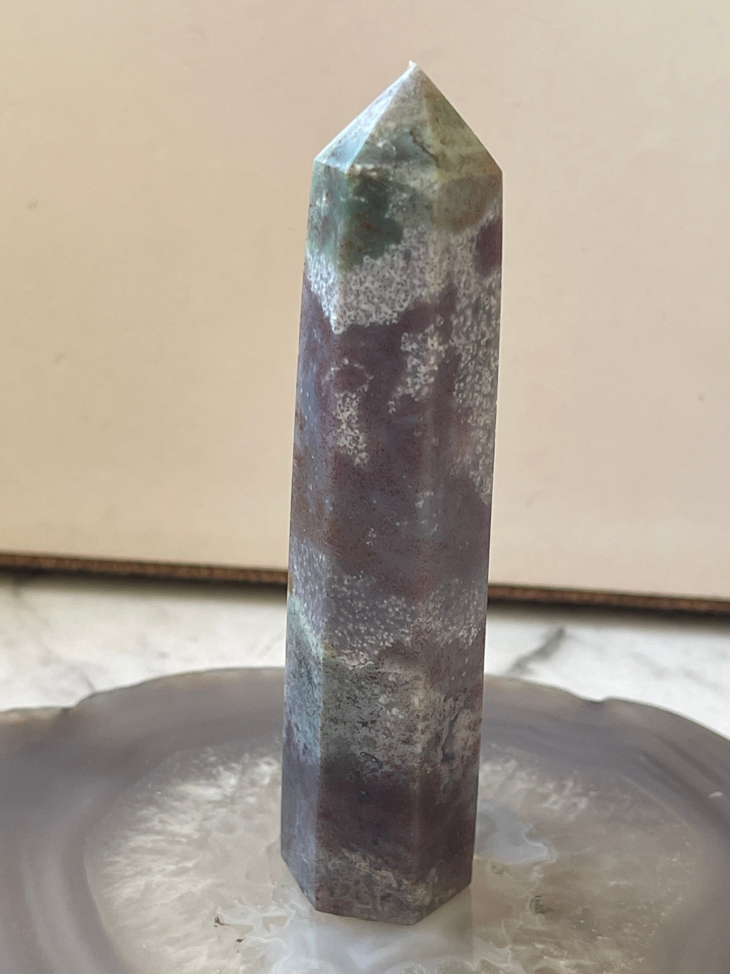 Ocean Jasper Crystal Tower