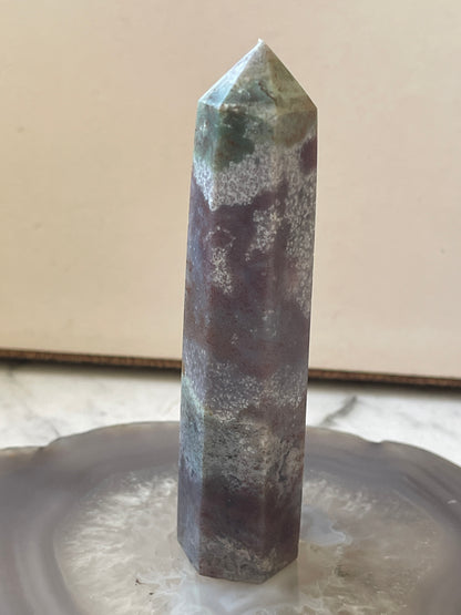 Ocean Jasper Crystal Tower