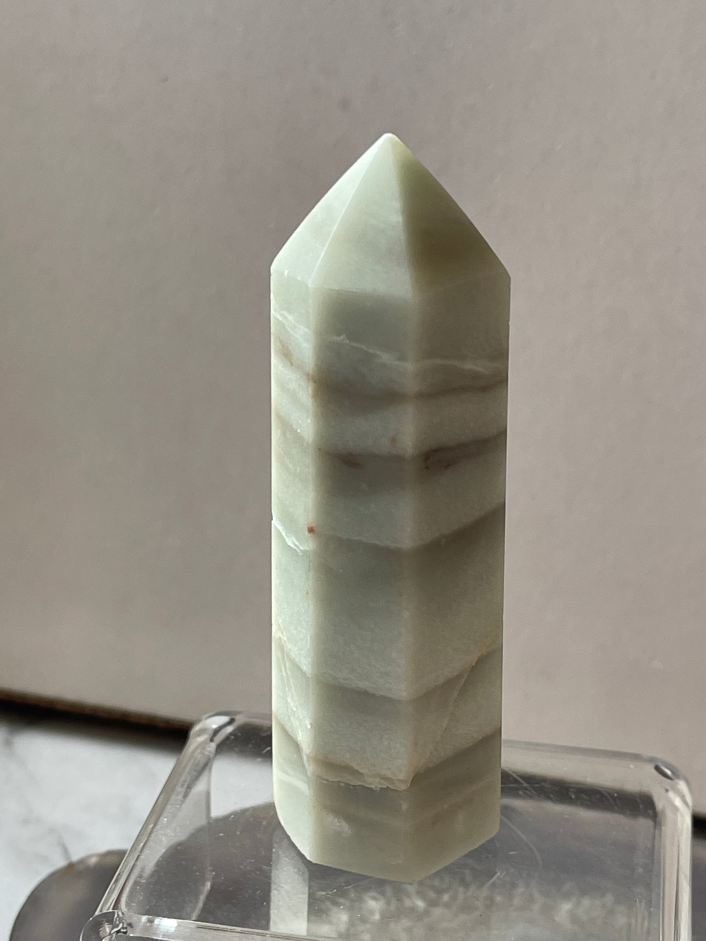 Pistachio Calcite Crystal Tower