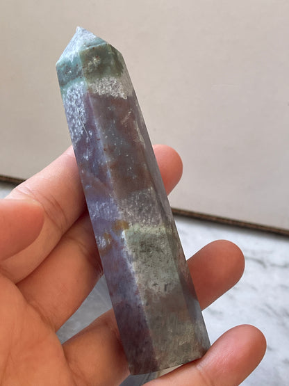 Ocean Jasper Crystal Tower