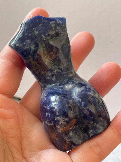 Sodalite Lady Body Crystal Carving