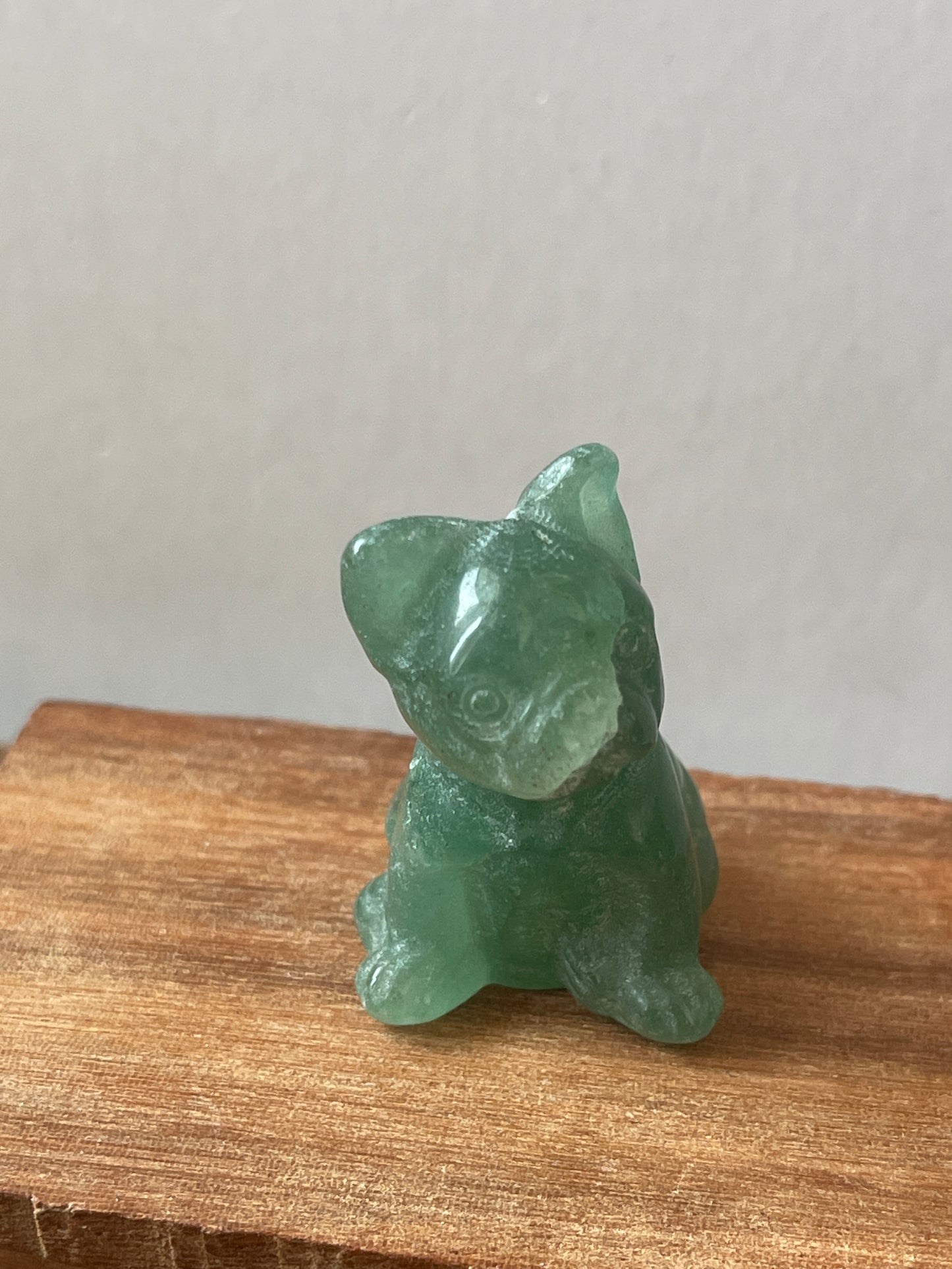 Crystal Carvings-Green Aventurine Dog