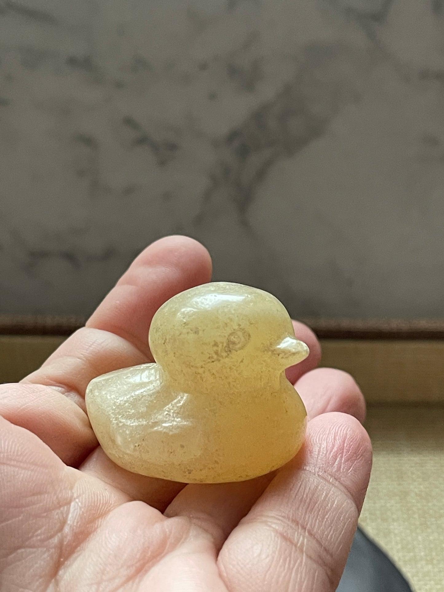 Crystals Carving- Calcite Duck Carving