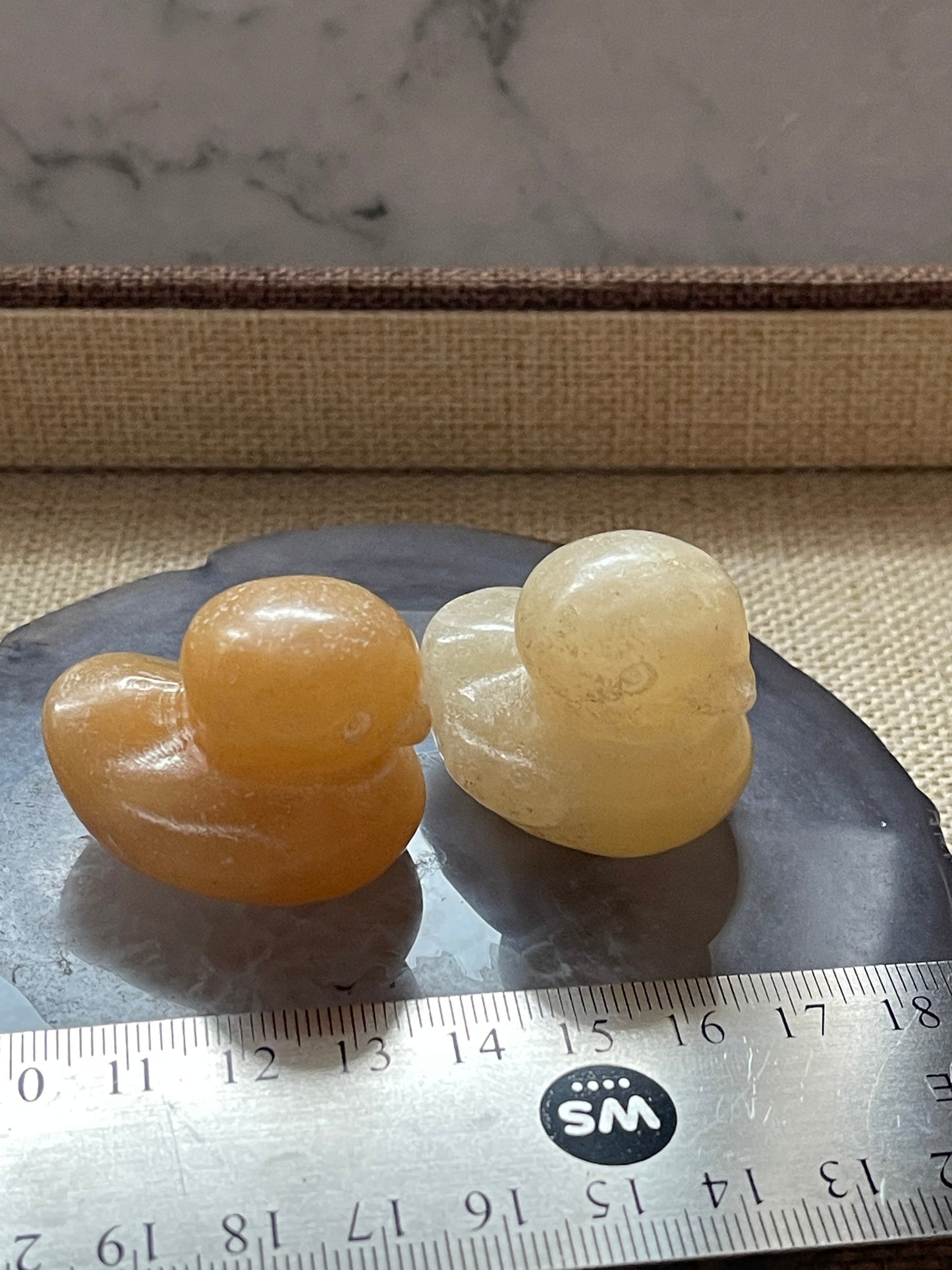 Crystals Carving- Calcite Duck Carving