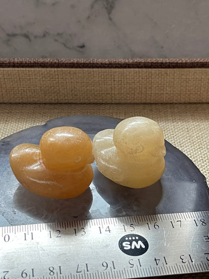 Crystals Carving- Calcite Duck Carving