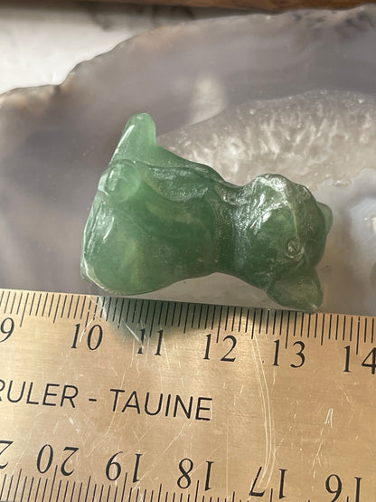 Crystal Carvings-Green Aventurine Dog