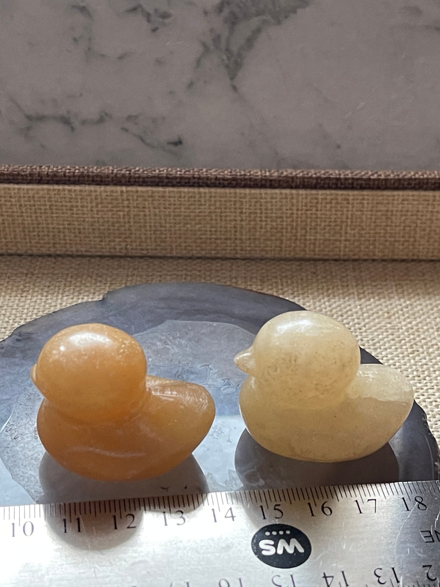 Crystals Carving- Calcite Duck Carving