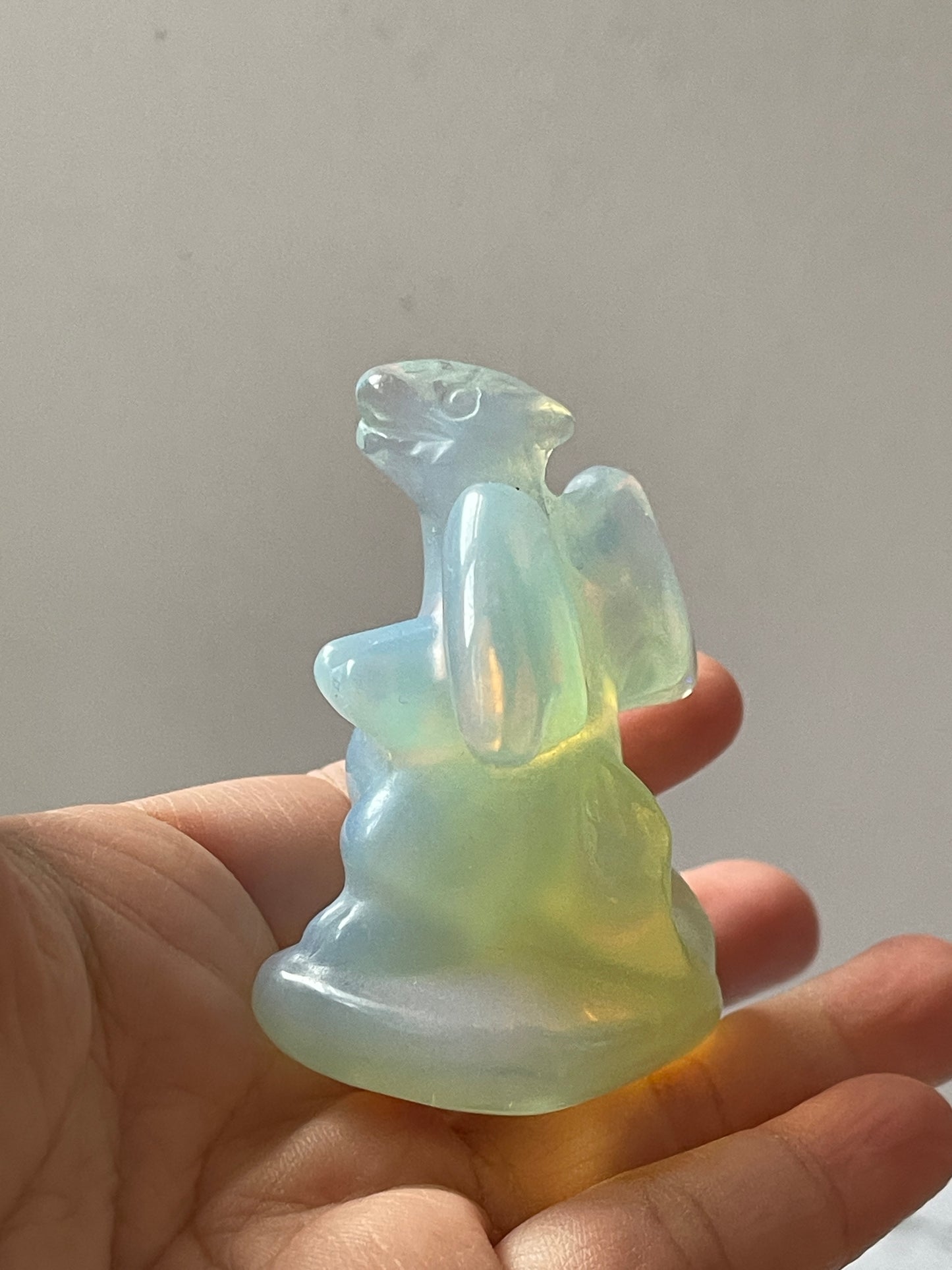 Opalite Dragon Crystal Carving