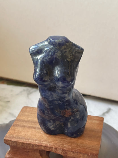 Sodalite Lady Body Crystal Carving