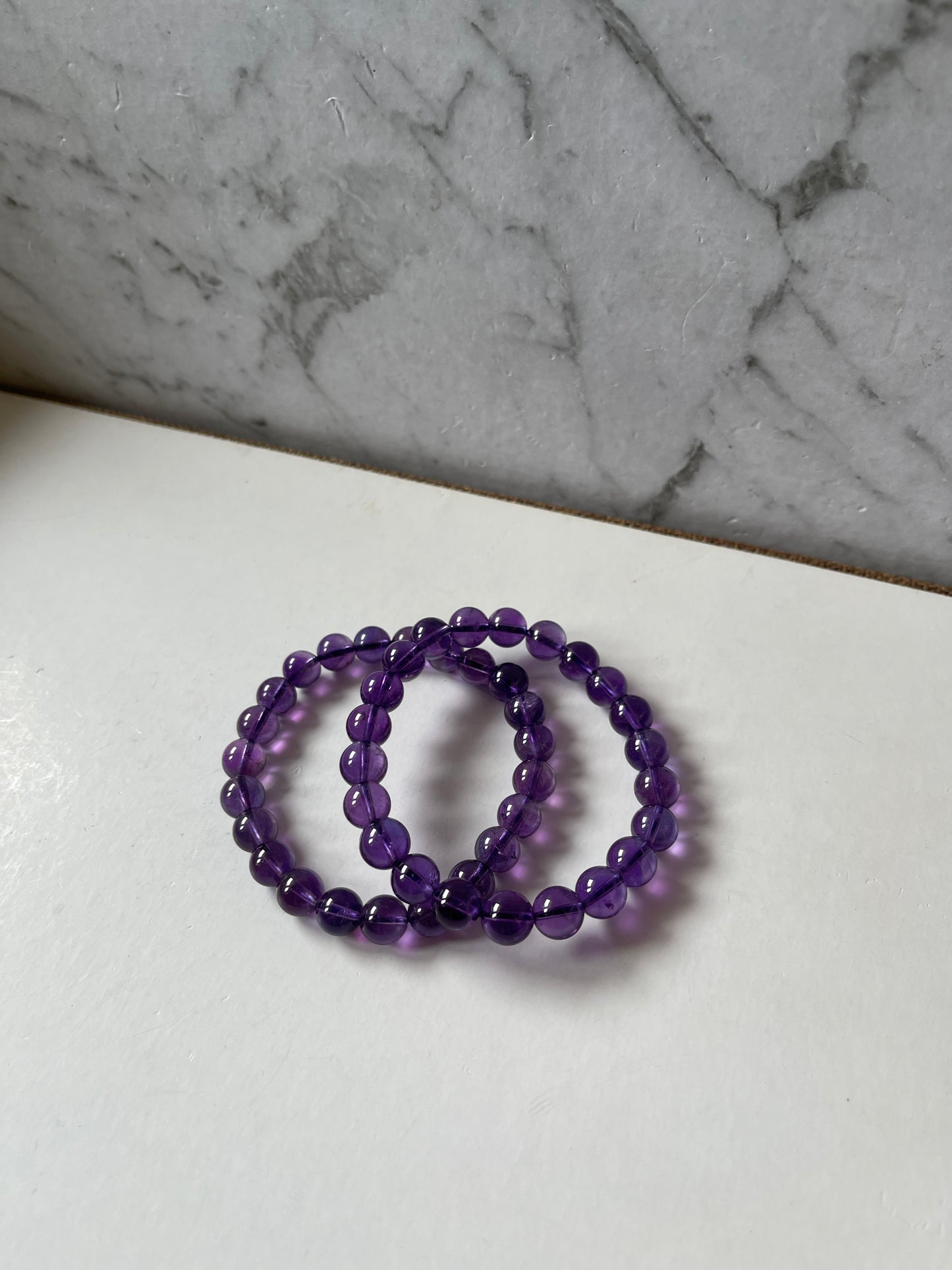 Dark Purple Amethyst Crystal Bracelet