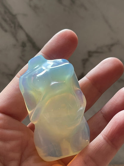 Opalite Pregnant Lady Torso Carving