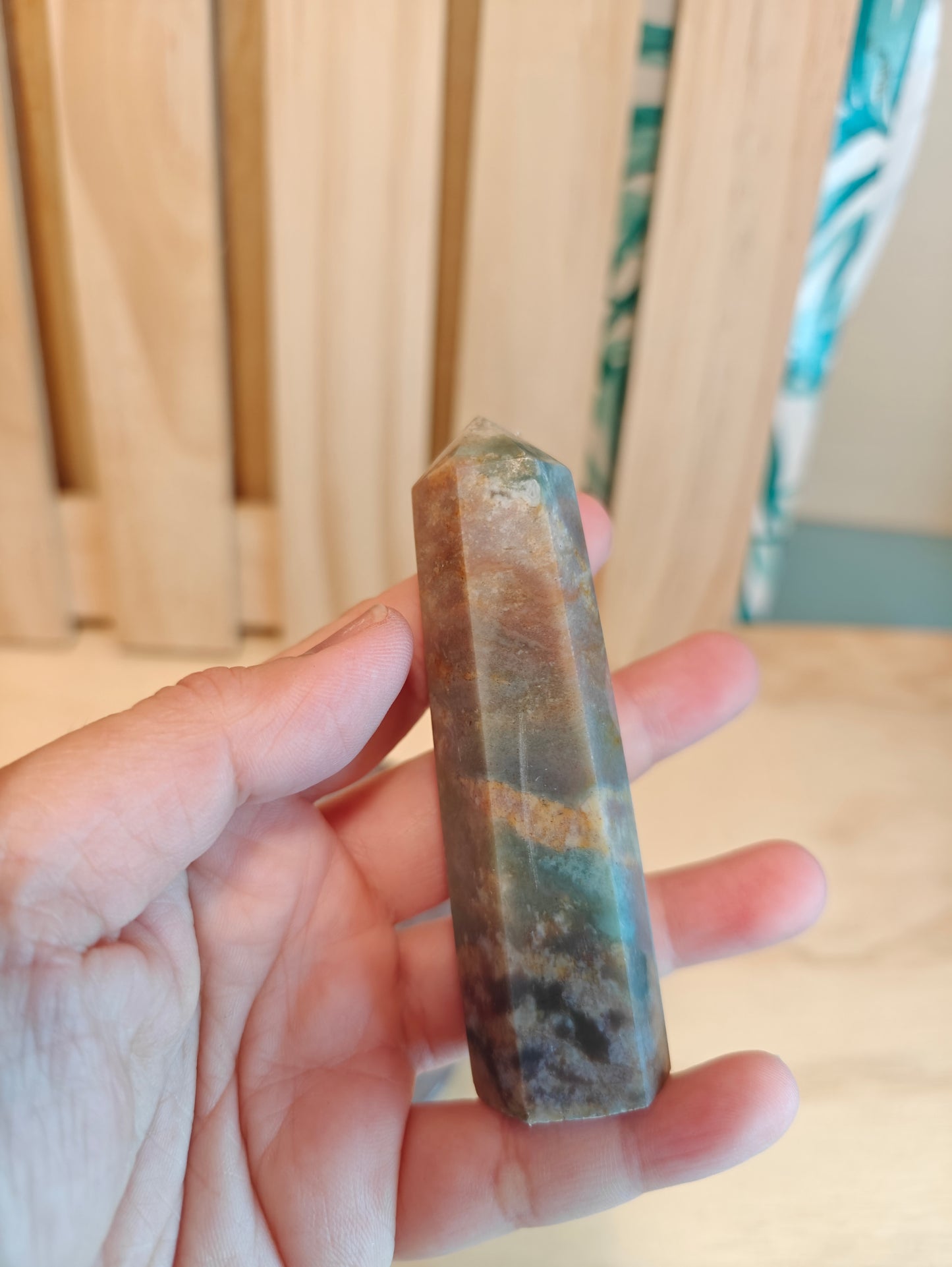 Ocean Jasper Crystal Point