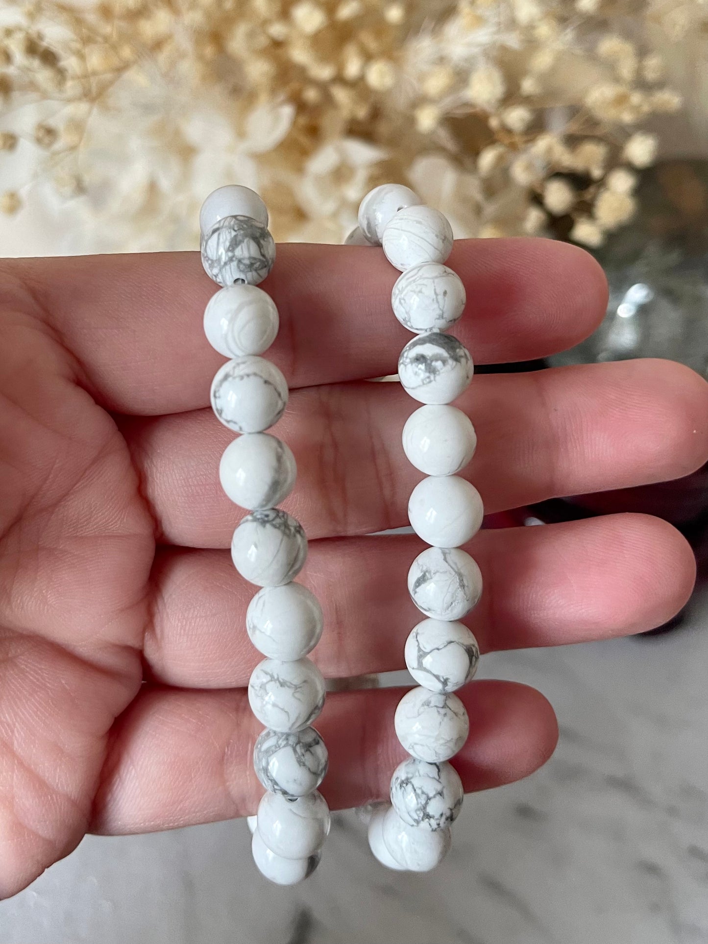 Howlite Crystal Bracelets